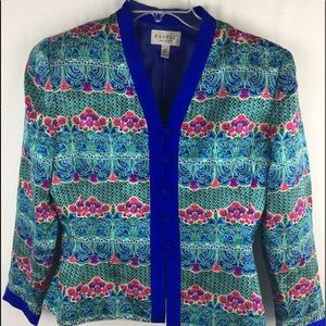 Papell petites silk bolo jacket